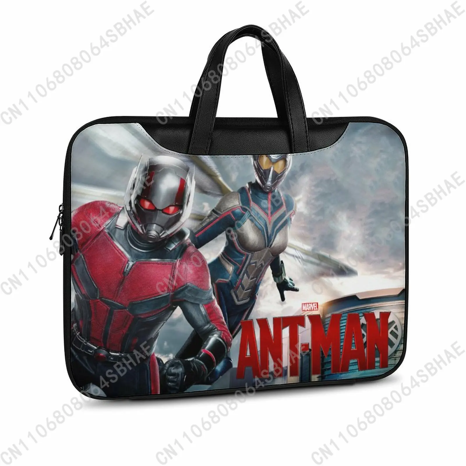 

Marvel Ant Man Custom Leather Briefcase Men Woman Laptop Bag Business Retro Genuine Leather Computer Cosplay