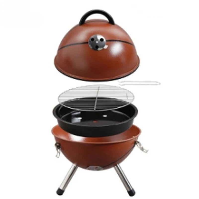 Stainless Steel Grill Stand Camping Folding Nature Hike Grill Boundless Voyage Cooking Set Meat Grill Campfire Travel Brazier