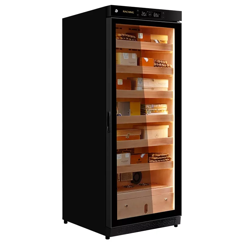 

Raching C330A Electric Cigar Humidor Humidity And Temperature Controlling With 1500CT Capacity Cigars Storage