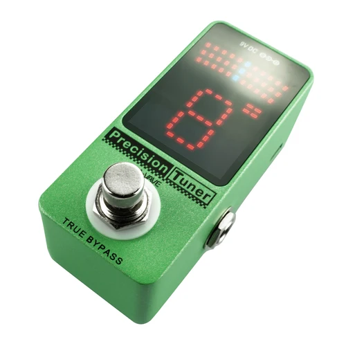 Imagen 2 del producto Pantalla LED de pedal afinador de precisión M-VAVE con bypass verdadero para bajo de guitarra cromática