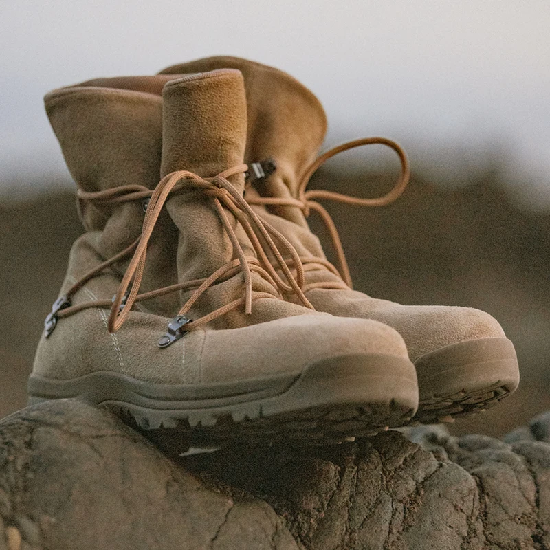 Męskie buty Maden Vintage High-top Desert Boots Outdoor Cowboy Boots Niezniszczalne buty robocze Zimowe buty ochronne