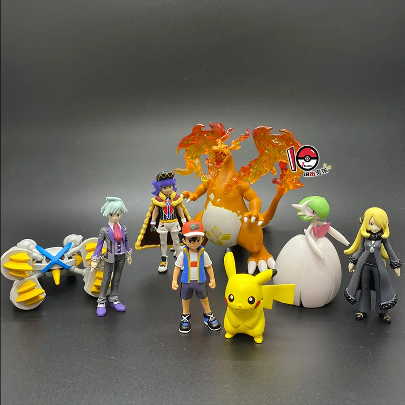 

Trainers Figurines Collection of Ash Ketchum, Cynthia and Steven Stone, and the Eight Masters poke poke figures anime gift