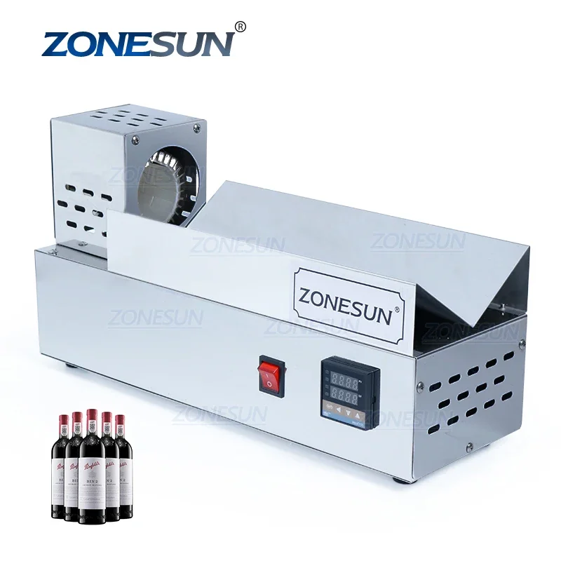 

ZONESUN ZS-SX830 Thermostatic Thermal PVC Wine Bottle Sleeves Heat Shrinking Sealing Machine