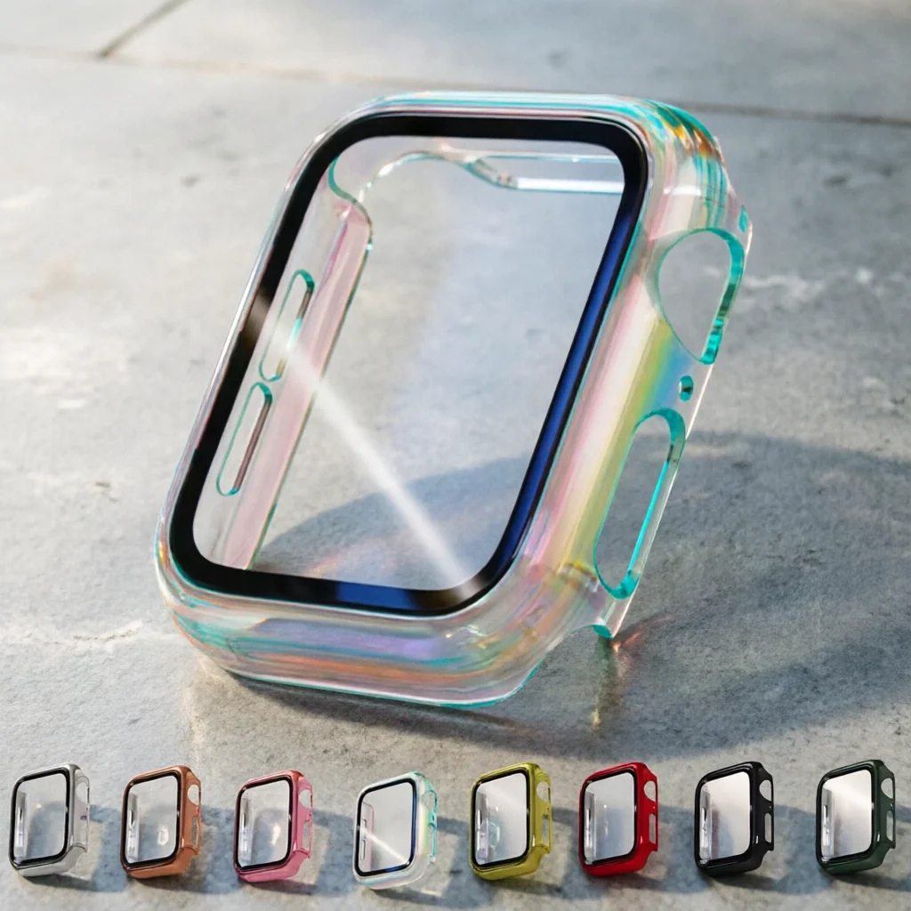 Screen Protector Case For Apple Watch Cover 44mm 45mm 42mm Tempered Glass 41mm 38 40mm iWatch 9 8 7 6 5 4 3 SE Ultra 1 2 3 49mm