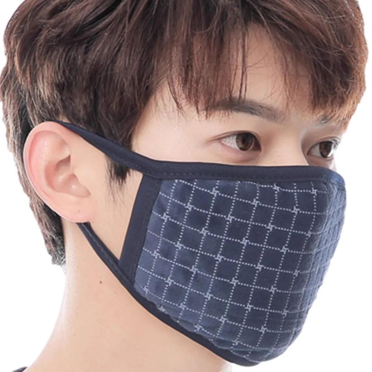

Spring Cotton Mask Unisex Outdoor Cycling Warmth Dustproof Washable Breathable Embroidered Korean Fashion Women's Style