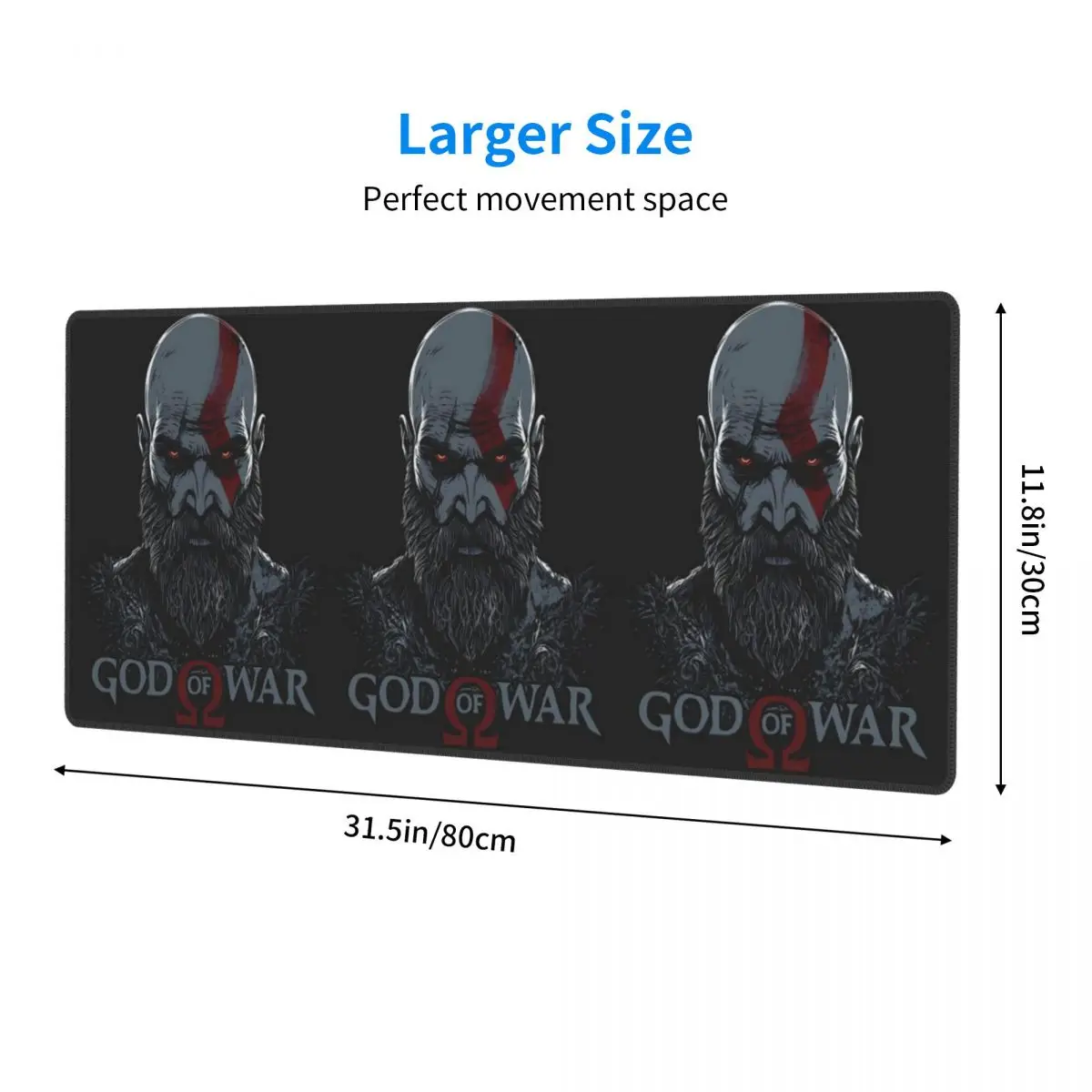 Large Mouse Pad God Of War Ragnarok Action Adventure Game Gamer PC Laptop Mats Keyboard Carpet Computer Gaming Desk Mat