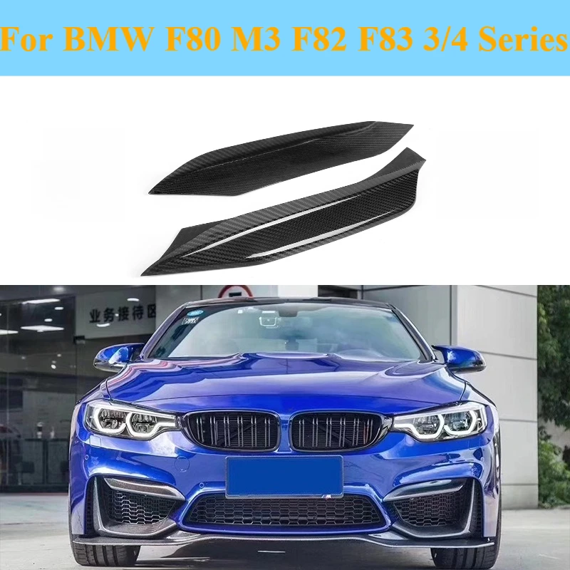 

For BMW F80 M3 F82 F83 3 4 Series Dry Carbon Fiber Upper Corner Trim Cover Curved Exterior Decoration Replacement Accessories