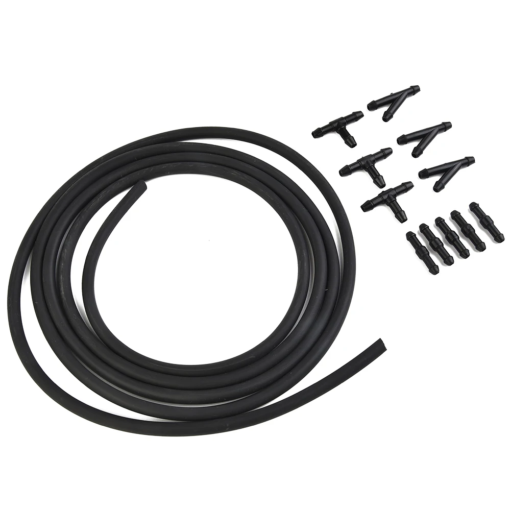 

2m Car Windshield Washer Hose + Connectors Kit I Y T-Piece Tube Pipe Splitter Connector Windshield Wipers & Accessories