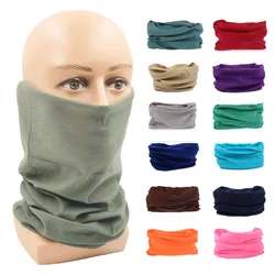 Dyeing Color Neck Gaiter Men Women Cooling Bandana Multifunctional Headscarf Windproof Face Shields Seamless Tube Snood Warmer