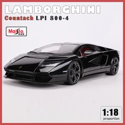 Maisto 1:18ラマボルギーニcountach lpi 800-4シミュレーション合金車モデル