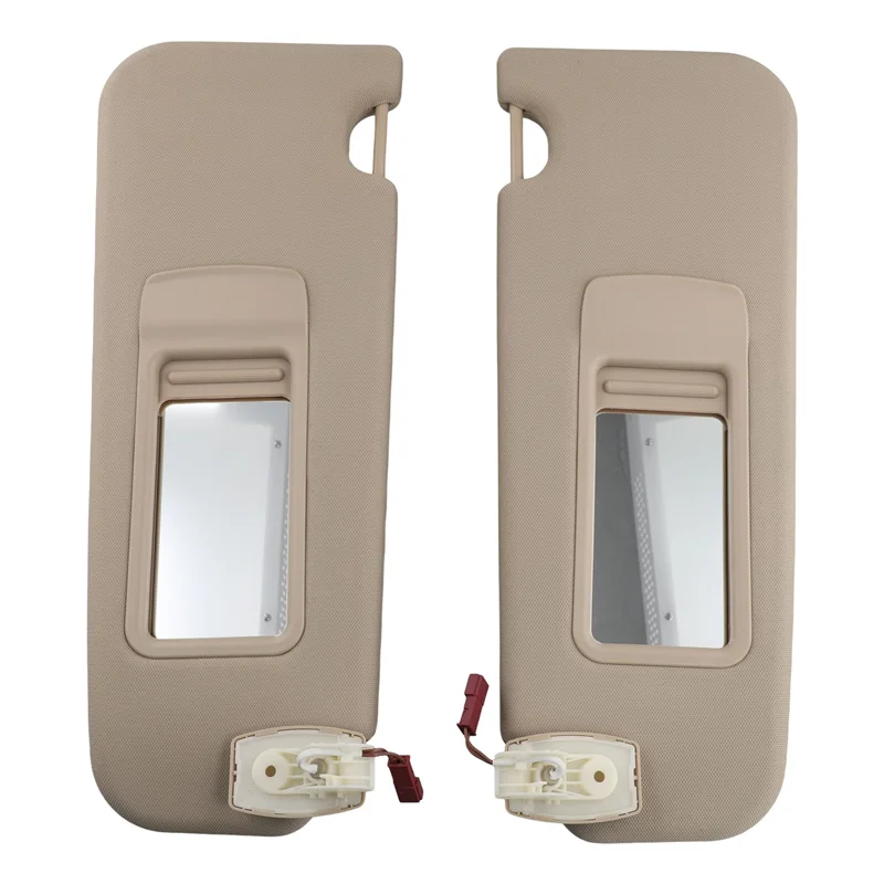 

M93K-1 Pair Beige Car Sun Visors For BMW 5 SERIES F10 F11 F18 2011-2015 51167248857 51167248858