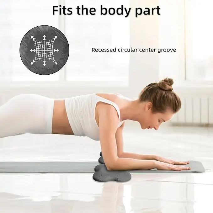 Bild 7: 2er-Pack Yoga-Kniepolster, ultradicke Schaumstoff-Stützpolster für Knie, Ellbogen, Handgelenke und Kopf, Schaumstoff-Pilates-Kniepolster, verdickte Yoga-Kniepolster, geeignet für Knie, Ellbogen, Handgelenke und Pilates-Kniepolster
