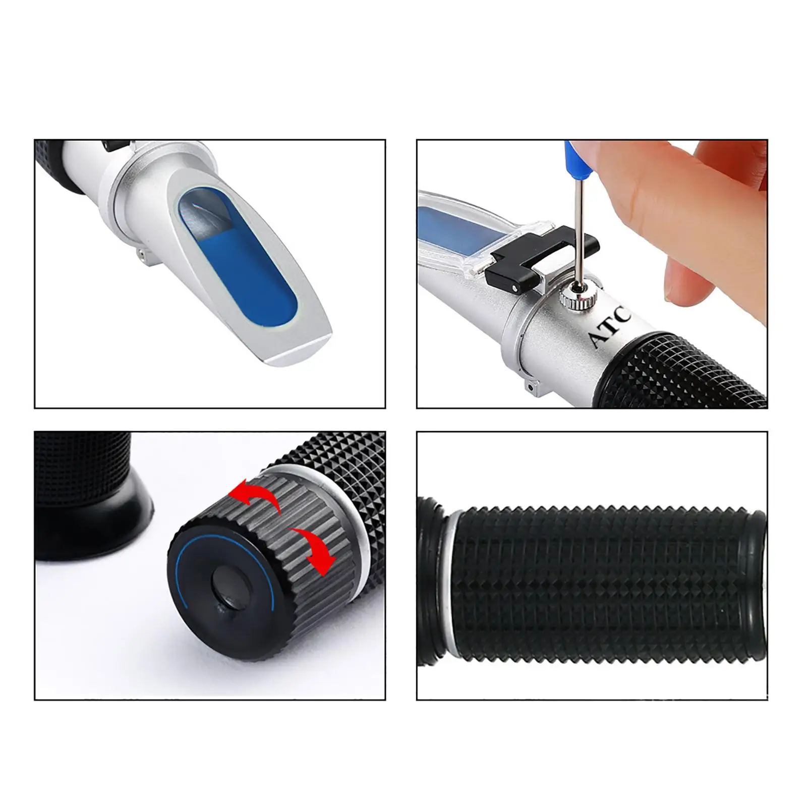 Refractometer W/ Atc W/ Storage Box Digital Sugar Meter Measuring Sugar Content Refractometer Auto Hydrometer Wine Juice