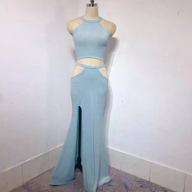 Customized Belly Dance Costumes 2025 New Beginners Sparkling Silk Top and Split Skirt Set Belly Dancing Clothes