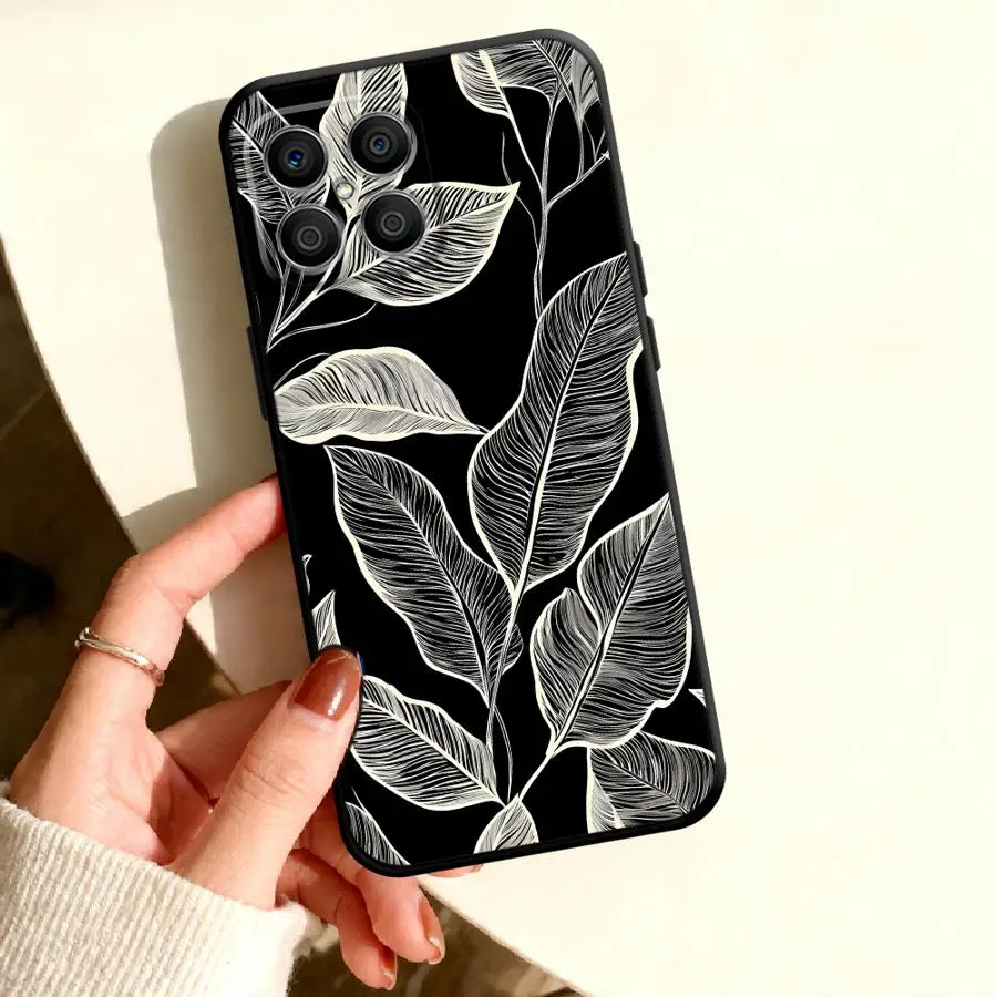 Phone Cover Case for Honor 600 Lite X9d X9a X6d X9b X9c X8 X8a X5c X7b 400 Pro Play10 X8d X7d X7a Line Leaves