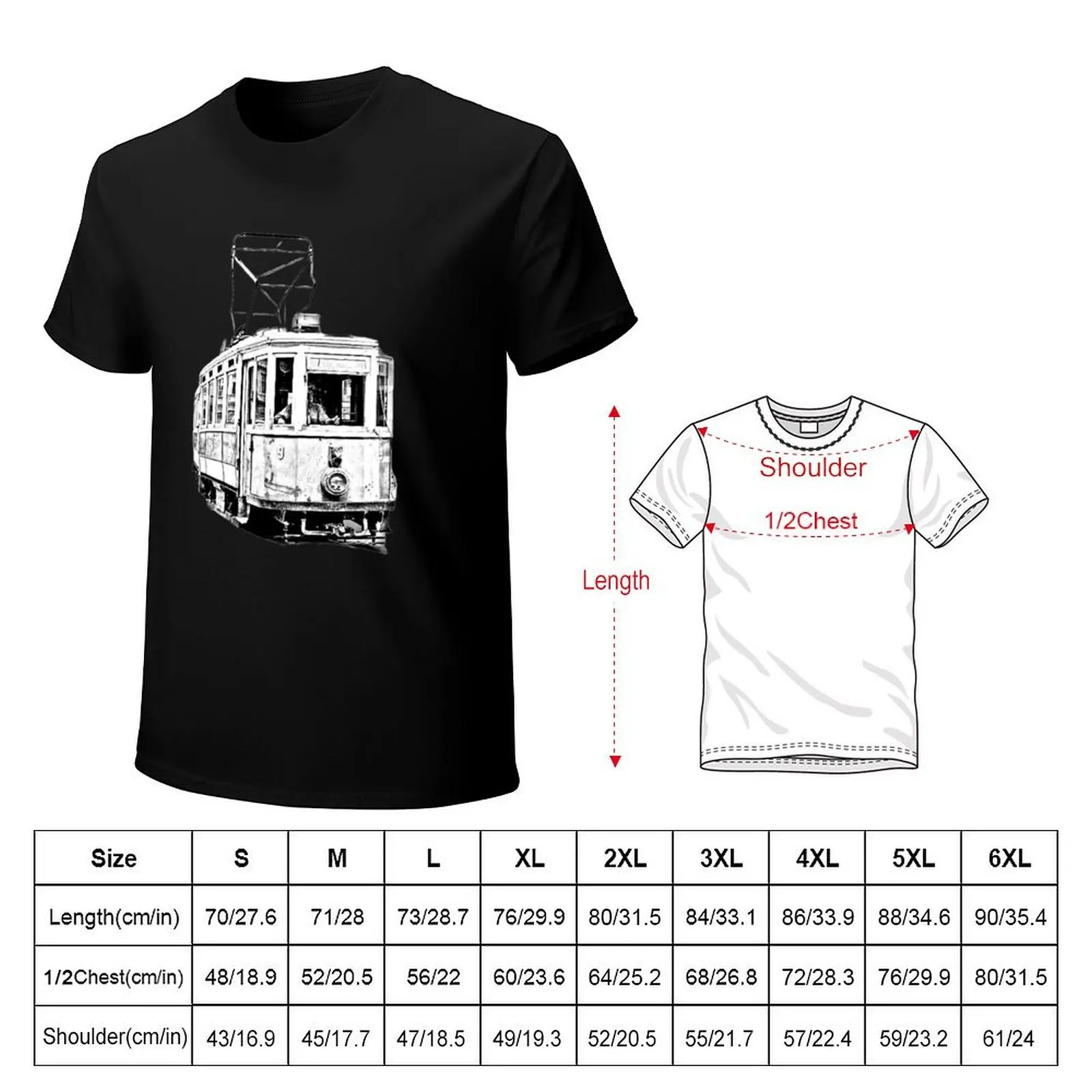 Tram Tram Train Electrico T-Shirt Casual Daily Wear Short Sleeve Top