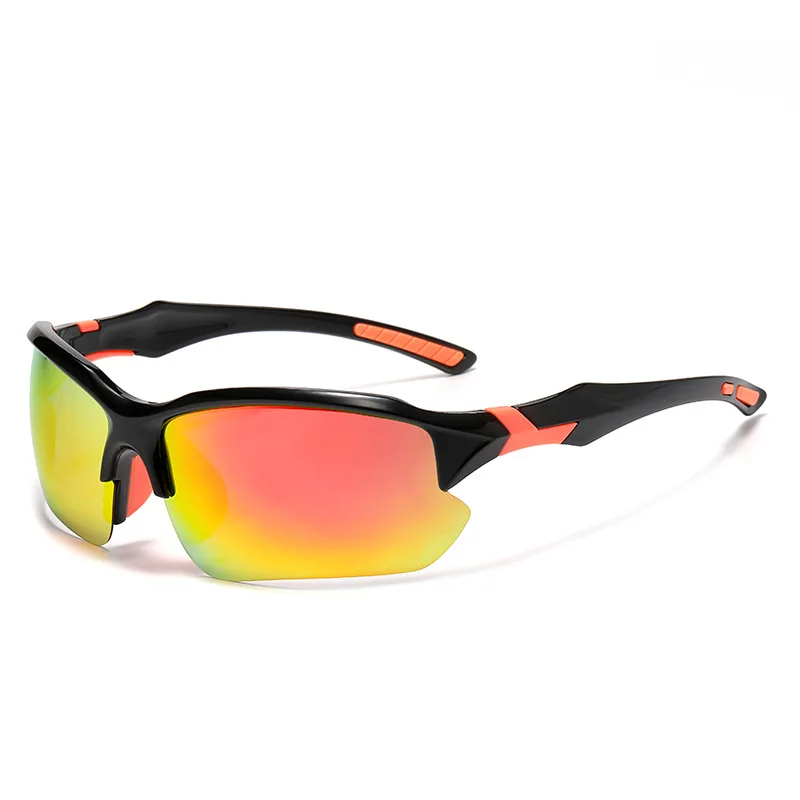 AliExpress KAMMPT Wrapped Round Sports Goggle Men Fashion Semi-rimless Mirror Protective Sunglasses Women Outdoor Anti-UV Cycling Shades