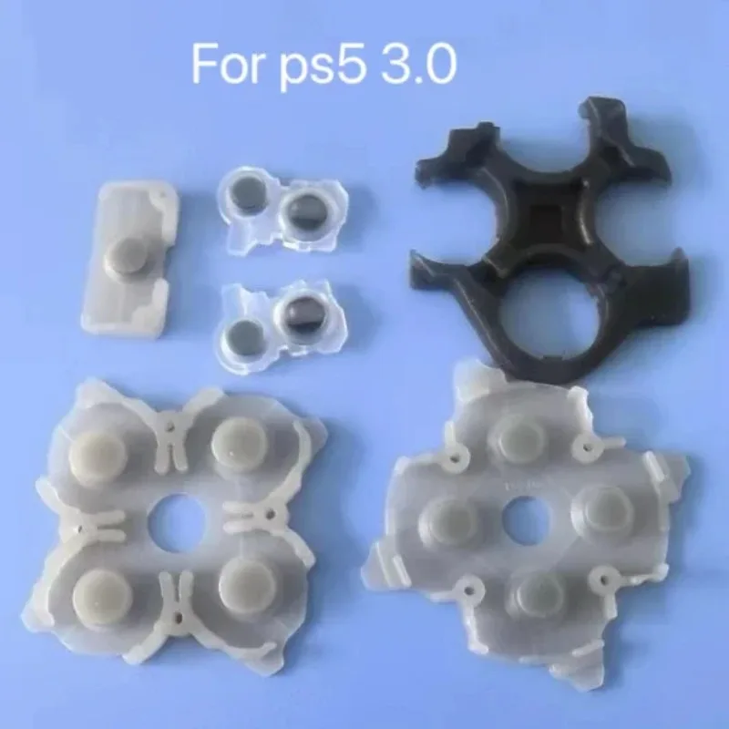 30ชุดสำหรับ Ps5 V3ตัวควบคุม3.0แผ่นซิลิโคนกาวนำไฟฟ้าแผ่นรองปุ่มแผ่นยางแผ่นดี-แพด30ชุด