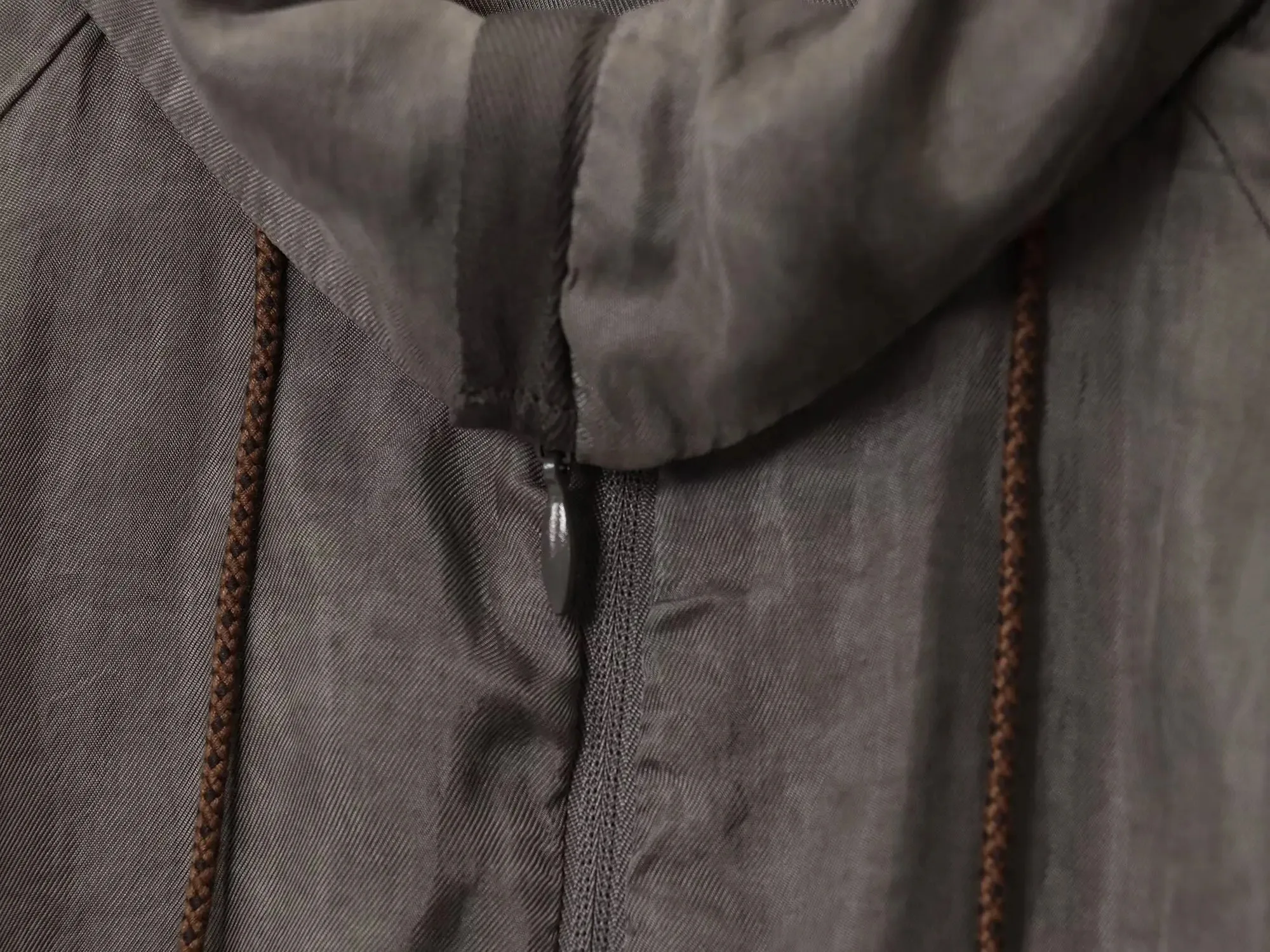 HH Women's Autumn Fashion Versatile Standing Collar Drooping Bomber Jacket Female Vintage Loose Zipper Pocket Casual Jacket