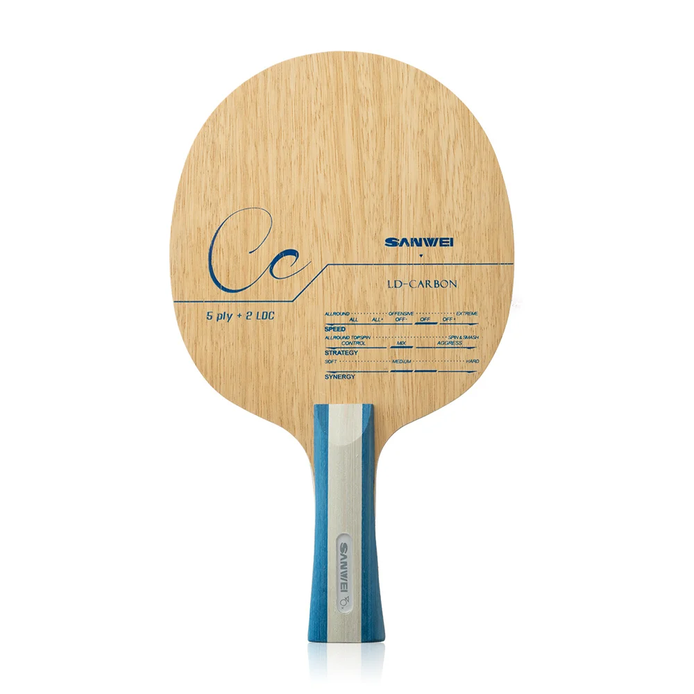 Original SANWEI CC CARBON Table Tennis Blade Racket Loop Offensive Ping Pong Bat Paddle