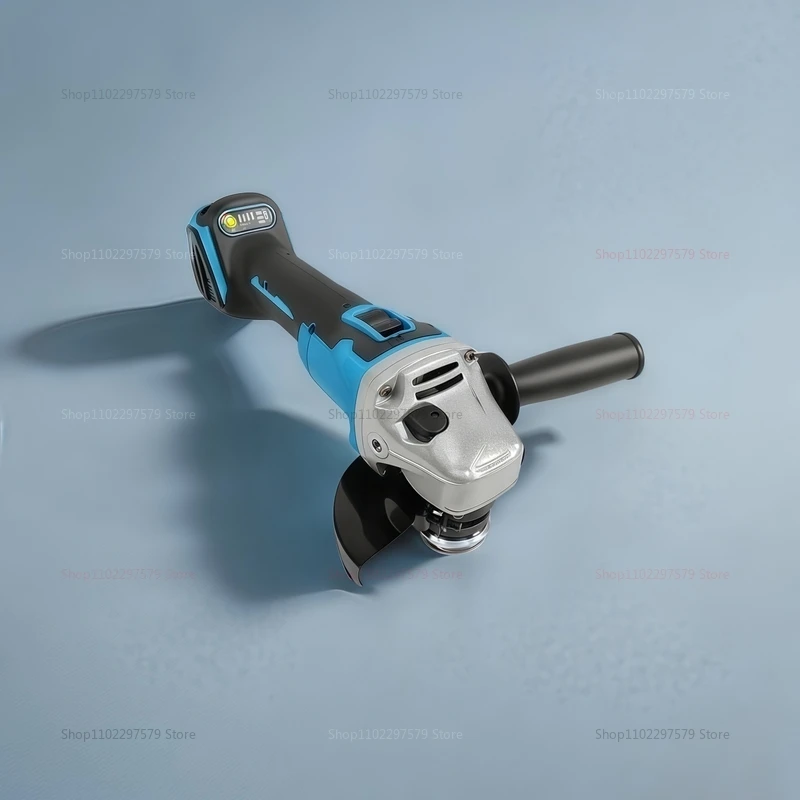 Szlifierka kątowa akumulatorowa 125mm 8500RPM niebieska do polerowania i szlifowania metalu, z mocowaniem na akumulator Makita.