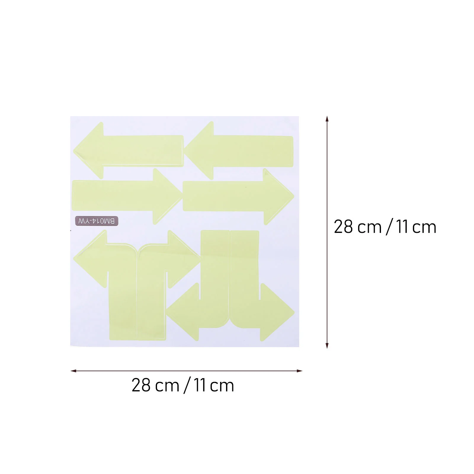 2 Sheets Arrow for Adults Floor Nail Directional Decals Detachable Sign