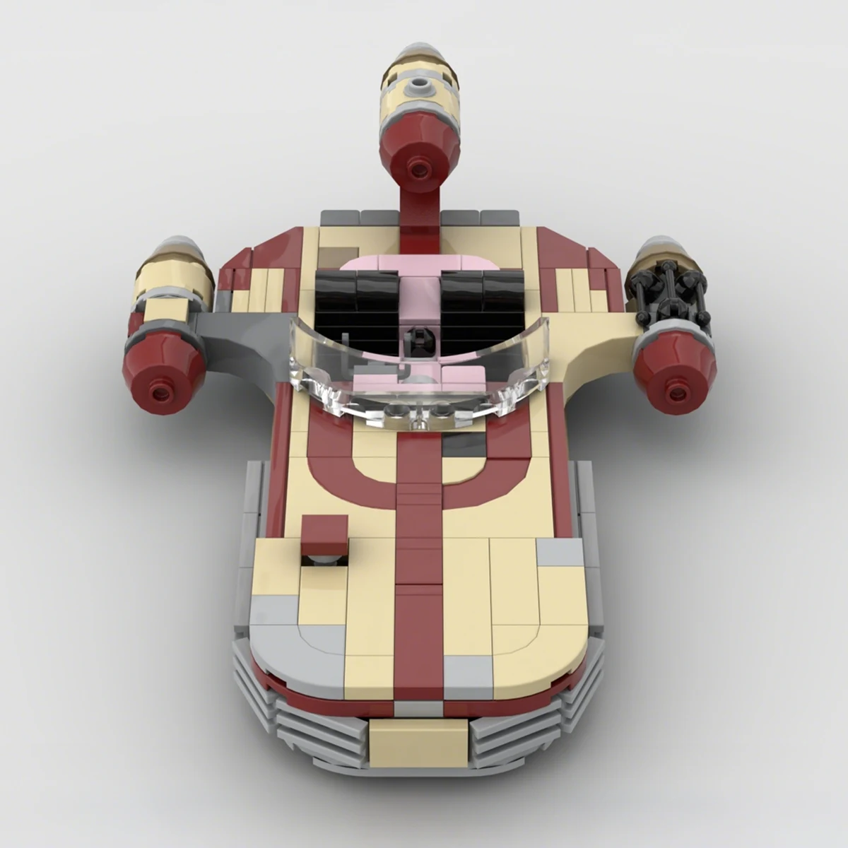 Home Decor Star-ship Spaceships MOC-Landspeeders X-34 Fighters-Land-Airship Model Building Blocks Bricks Toys Gift view 4