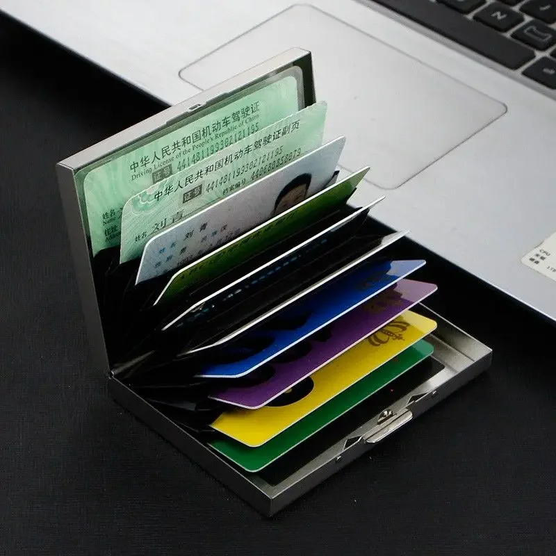 Kamen Rider metal card holder men and women ultra-thin anti-degaussing anti-theft brush bank card holder card holder gift