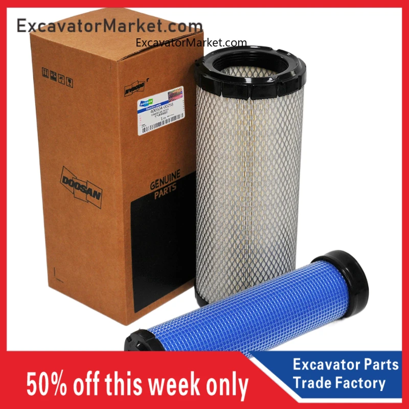 For Daewoo Doosan Dx55 Dx60 Dx75-9c Excavator Air Filter Maintenance Special Accessories