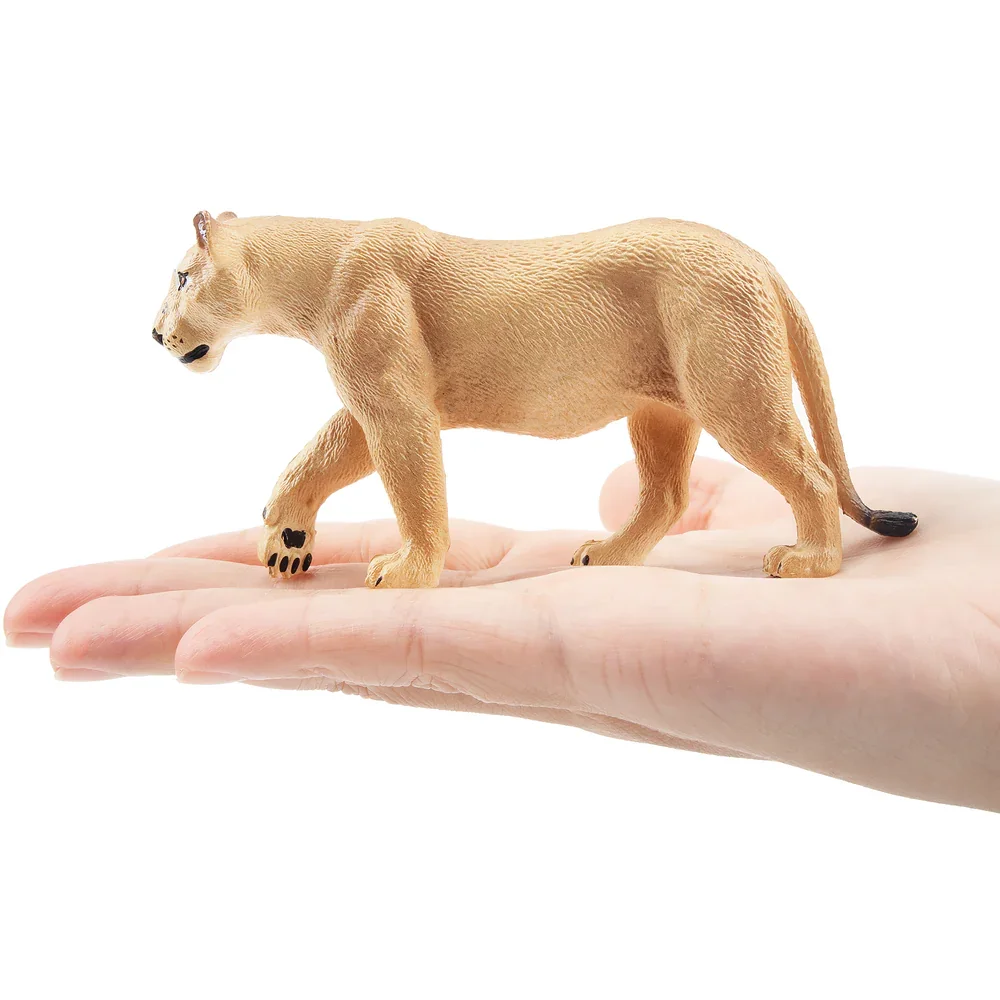 Toymany Simulation Walking Lioness Wildlife Animal Model Toy Mini Figures Dolls Action Figurines Toys for Children Gift