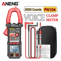 ANENG PN104 Clamp Meter AC Current Voice Broadcast Multimeter AC DC Voltage Tester Car Amp Hz Capacitance NCV Ohm Tester Tools