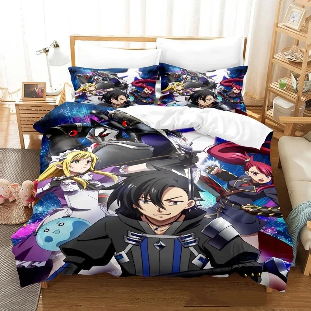 

Black Summoner Bedding Set Single Twin Full Queen King Size Bed Set Adult Kid Bedroom Duvetcover Sets Anime parure de lit Bed