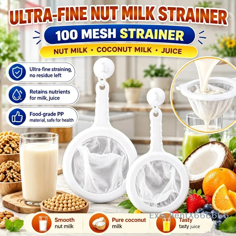 White Strainer Ultra-fine Mesh Strainer With Handle For Food Coffee And General Straining 3