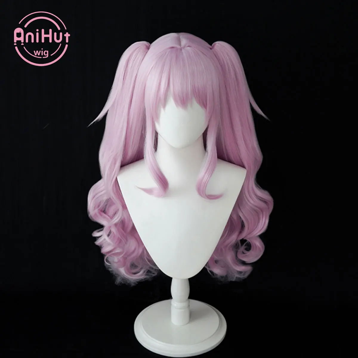 【AniHut】Yuni Wig two ponytails Game GODDESS OF VICTORY:NIKKE Cosplay Wig Nikki Pink Synthetic Yuni Cosplay