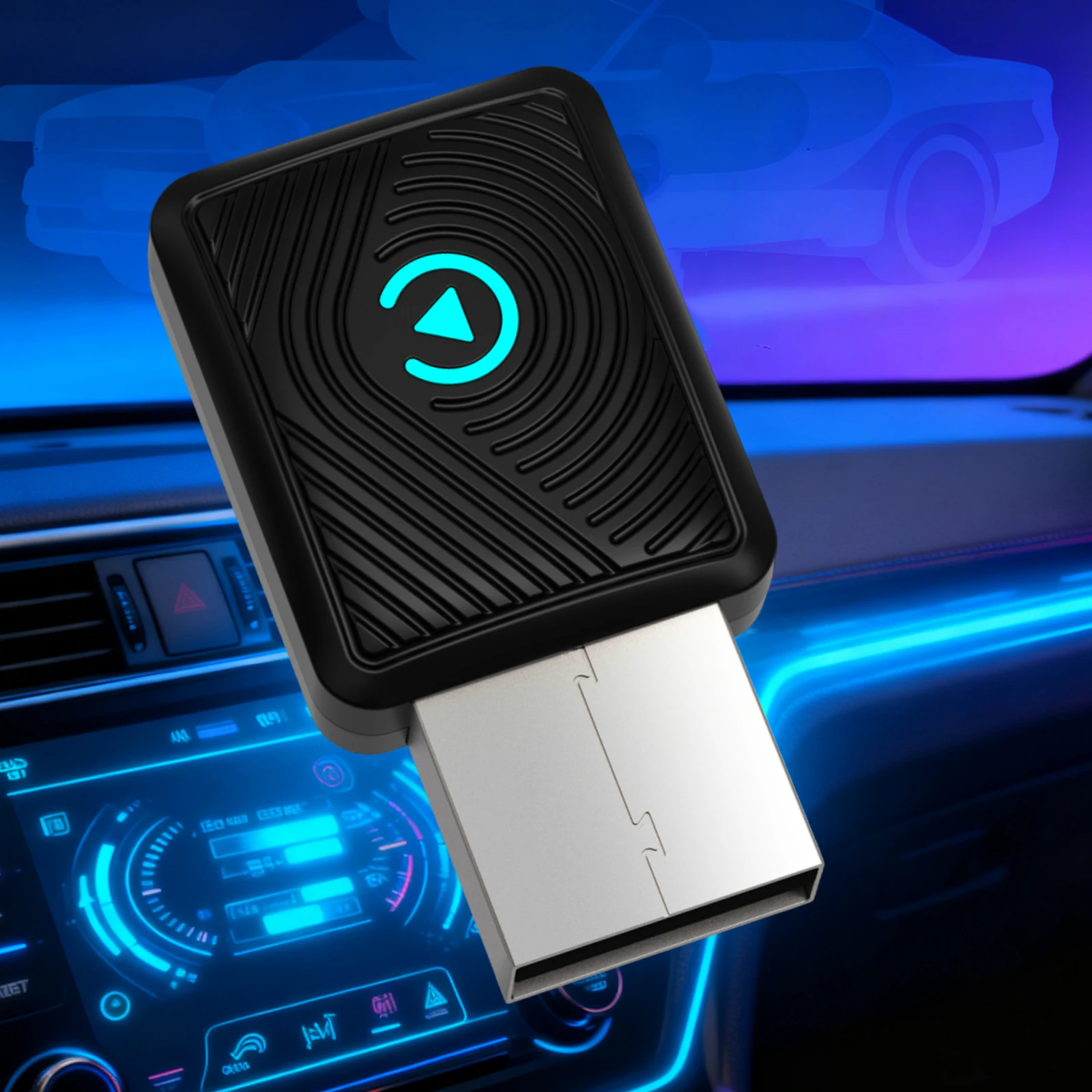 BT 5.3 2-in-1 Wireless CarPlay Android Auto Adapter Wireless Android Auto Car Adapter & CarPlay for iPhone 8+ & Android