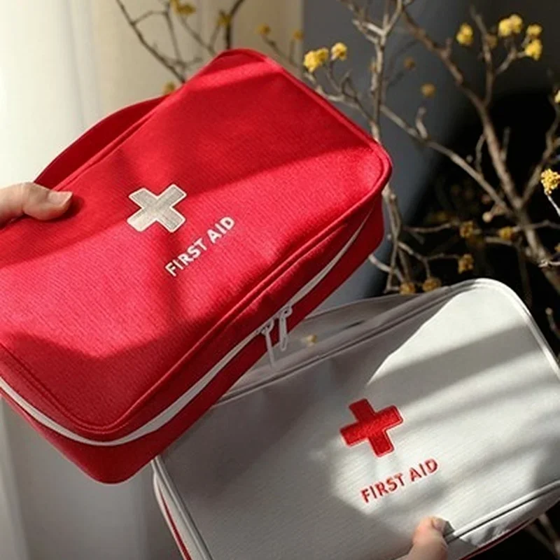 Bolsa de medicina portátil, Kit de primeros auxilios, organizador de Kits de emergencia médica, bolsa de almacenamiento de píldoras de medicina para el hogar al aire libre