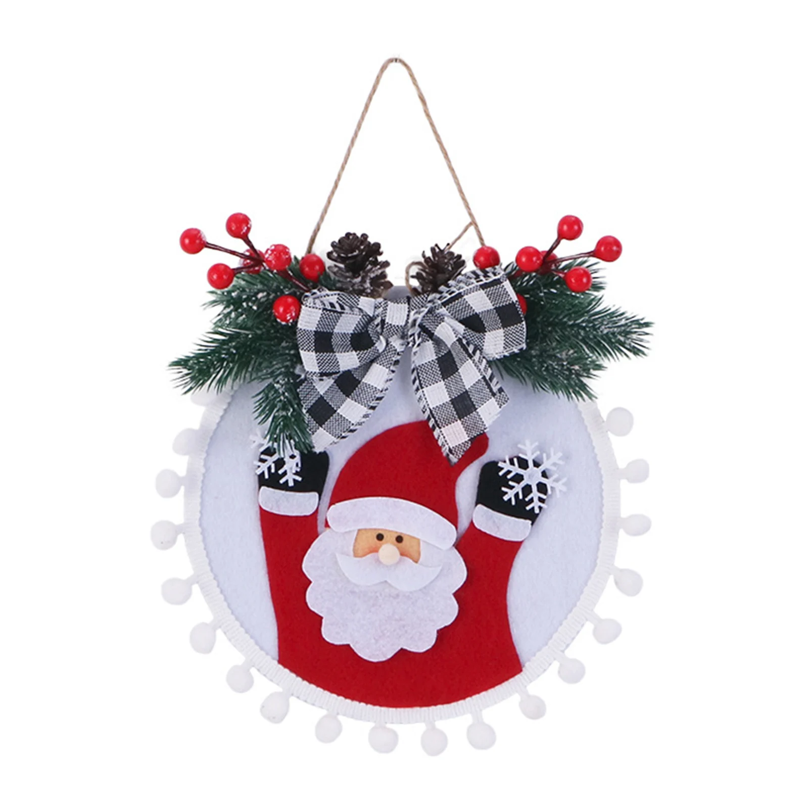 Christmas Hanging Pendant Soft Comfortable Pendant with Lanyard for Christmas Party Room Decoration