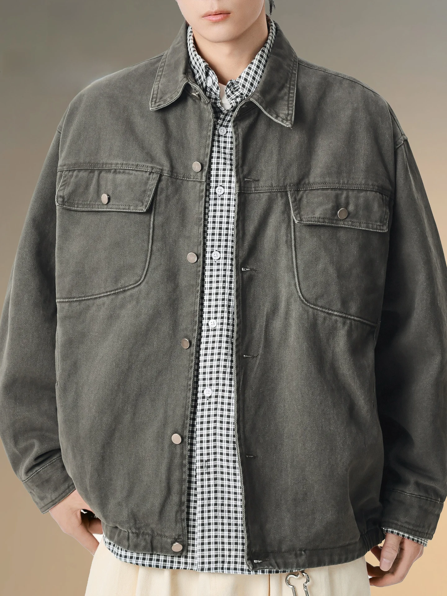 

Pierre Cardin Casual Color Jaet Trendy Brand Men's Clothing Spring Autumn Versatile Haome Workwear Top