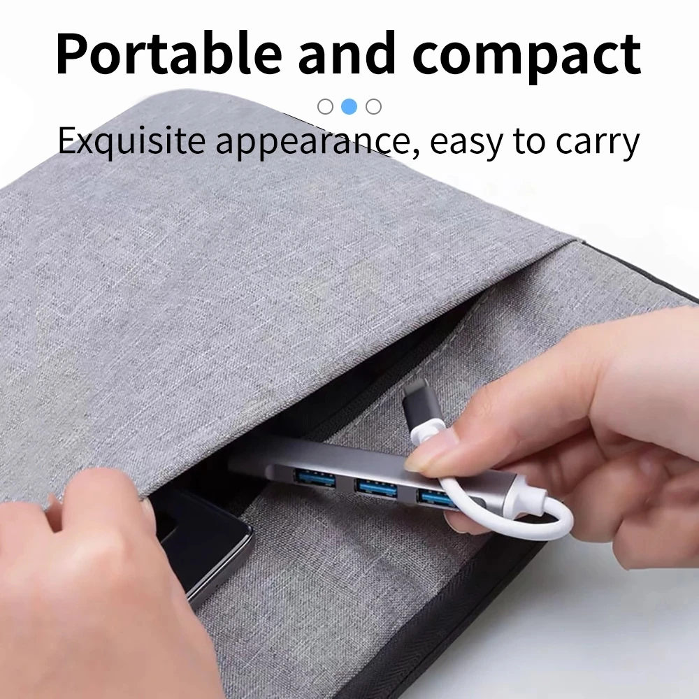 USB C HUB 3.0 3.1 typ C 3 4 Port Multi USB Splitter Adapter OTG dla HUAWEI Xiaomi Lenovo Macbook Pro 15 PC akcesoria komputerowe