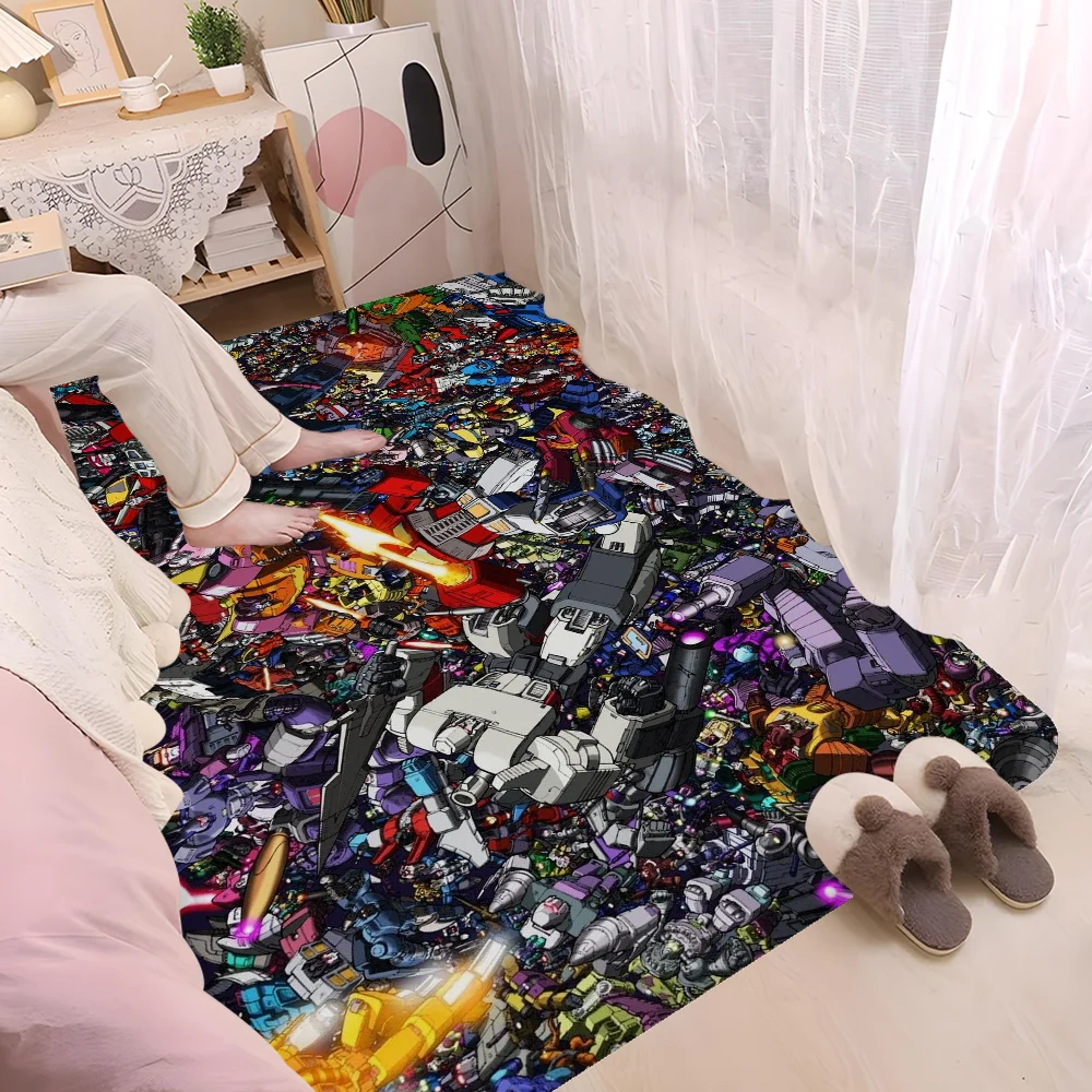 Cartoon T-Transformers Autobots Bathroom Mat Anti-slip Absorb Water Long Strip Cushion Bedroon Mat Welcome Doormat