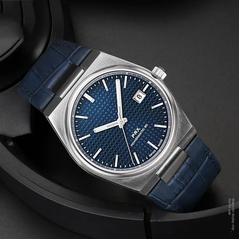 For Tissot PRX series watch T137.407 Super Player T137.410 Cowhide strap with Steel End Link calfskin 26X12mm watch Band