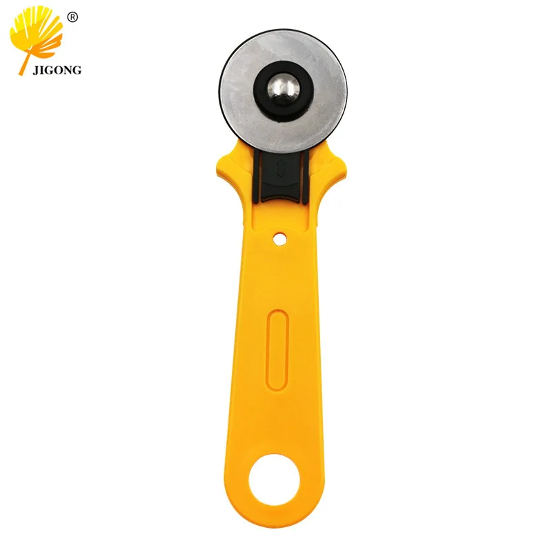 Yellow 45mm Cutting Round Knife, Wheel Knife Cutting Round Knife, Hob Cloth Cutting Knife Patchwork Round Hob No Scale Hob