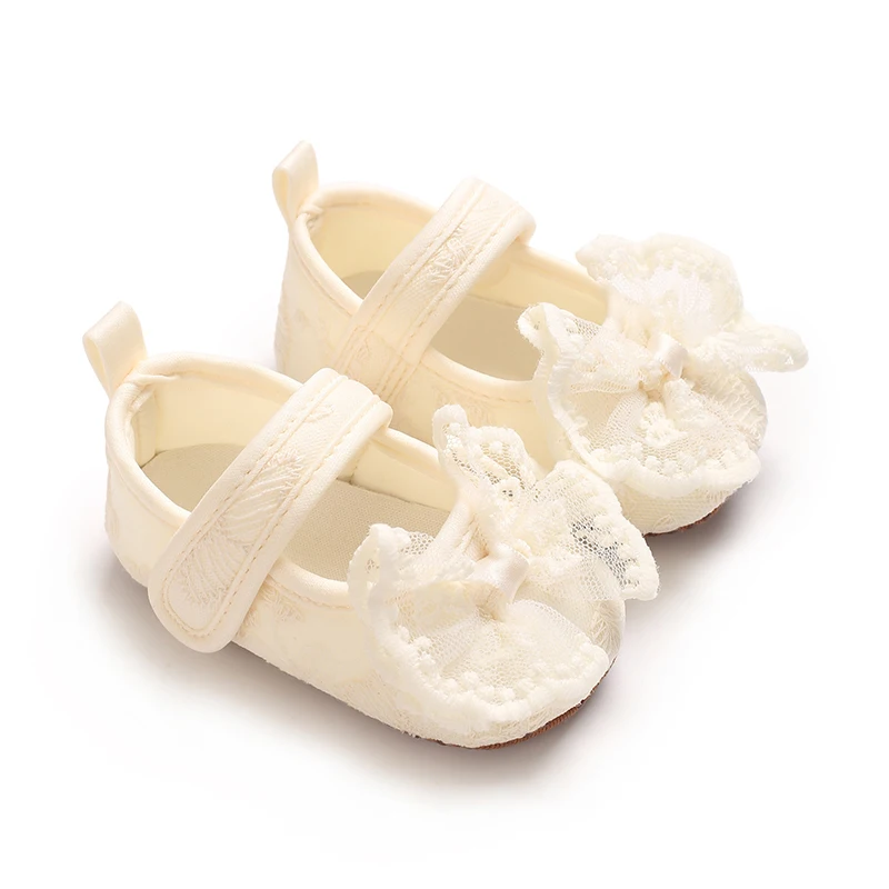 

Comfortable soft soled butterfly bow princess shoes for spring and summer, baby girls' walking shoes