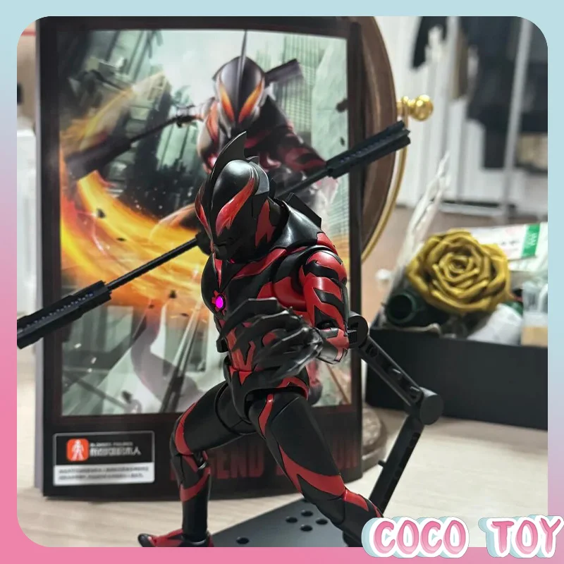 Original Blokees Ultraman Legendary Emperor Belial Buildable Collectible Figurine Desk Display Ornament Limited Edition Set