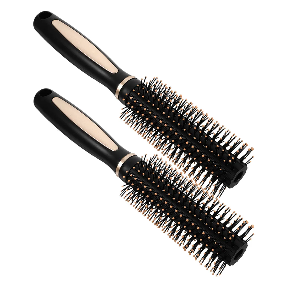 

Anti-static Brush Detangling Scalp Massage Comb Round Hair Brush Travel Size Lightweight Durable Plastic for Curly