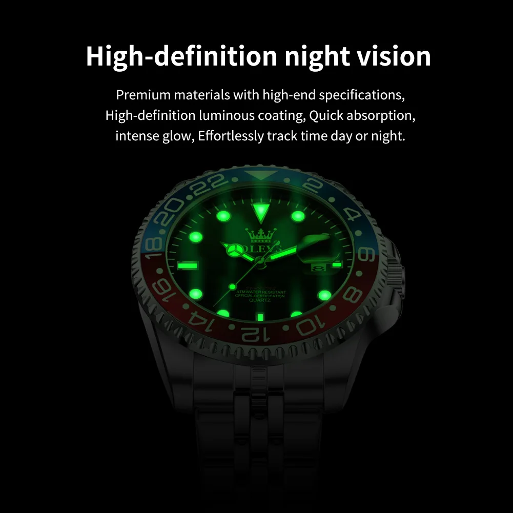 OLEVS 5657 montre pour hommes calendrier Original montre-bracelet à Quartz 30M étanche lumineux affaires hommes horloge à main montres pour hommes