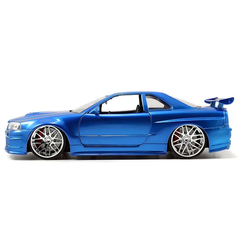 جادا 1:24 أفق GTR R34 سبيكة سيارة Diecasts ولعبة المركبات نموذج سيارة مصغرة مقياس نموذج سيارة للأطفال