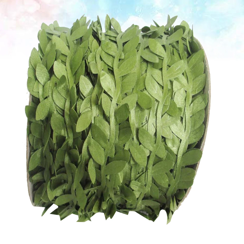 

2pcs Wreath Leaves Artificial Rattan Garland Decorations Green Diy Hanging Vine For Door Window Balcony Garden Wedding Office