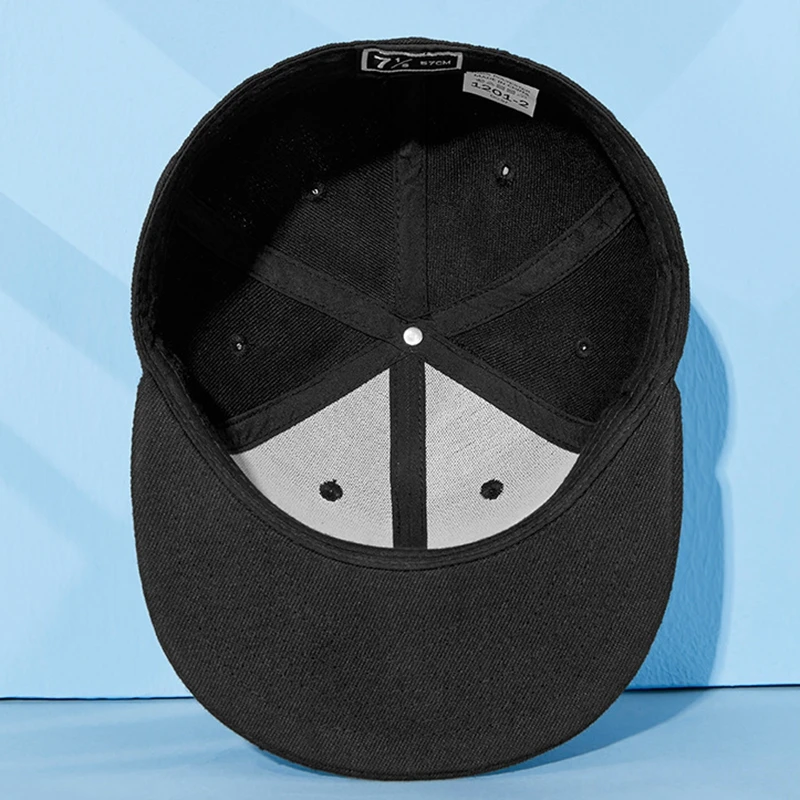 Big Bone Man Plus Size Baseball Caps Adult Flat Peak Hip Hop Fitted Hat Men Women Large Snapback Cap 6