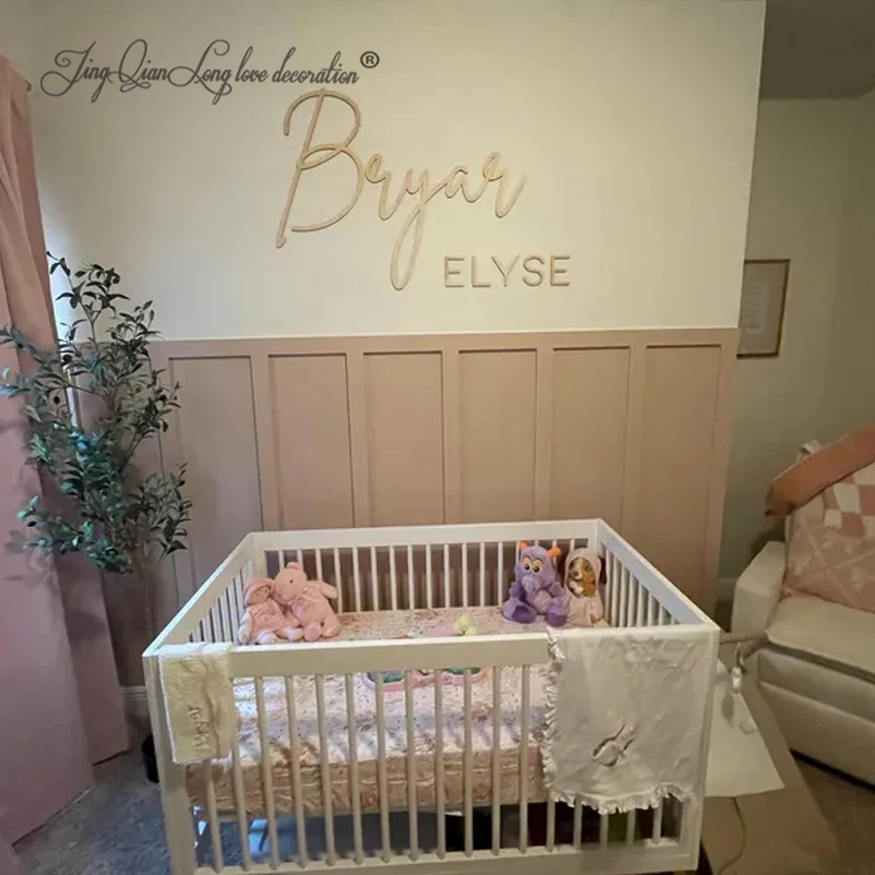 Nursery Name 3D Wood Sign Curs - đánh giá và giá Baby Nursery Name Letters